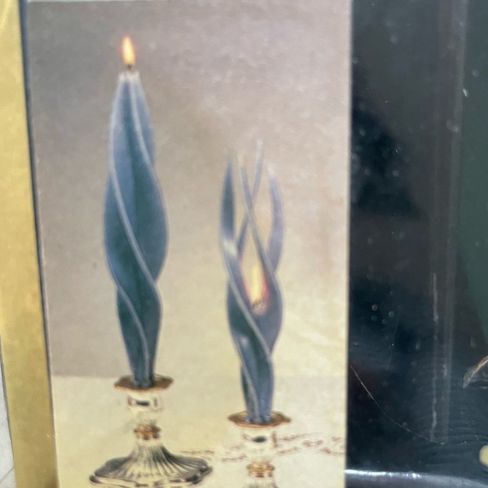 Emerald Green unique candles .
